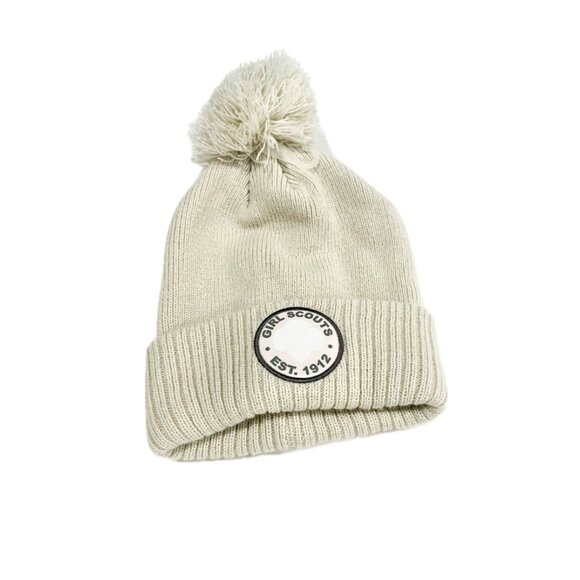 Girl Scouts Pom Beanie NWOT - Picture 1 of 4